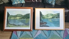 J. Morris 2 Watercolours Of