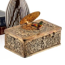 Vintage European Art Style 3D Embossed Automaton Singing Bird Orname New UK-