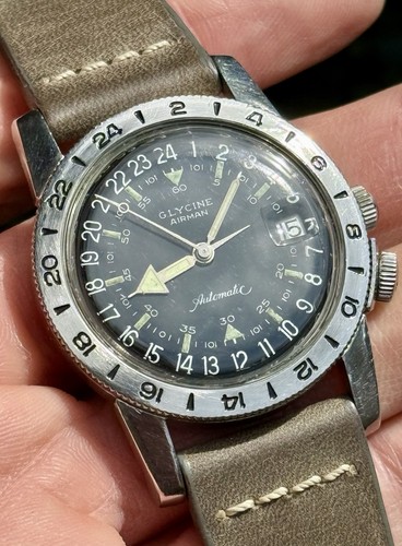Vintage glycine airman hour - vintage,