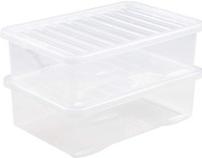 Clear 32L Plastic Storage Box