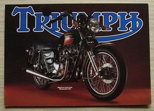 TRIUMPH T140 & TR7V BONNEVILLE MOTORCYCLES Sales Brochure c1981