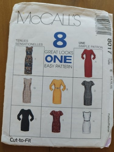 Mccalls sewing pattern 8017 - mccalls,