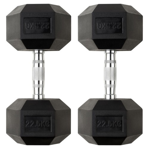 5kg hex dumbbells - dumbbells, pair