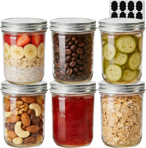 Glass jars with - glass, lids