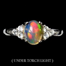 925 Sterling Silver Ring Fire