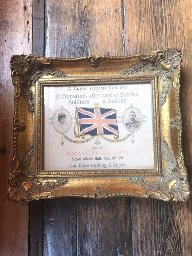 Framed souvenir silk - silk, flag