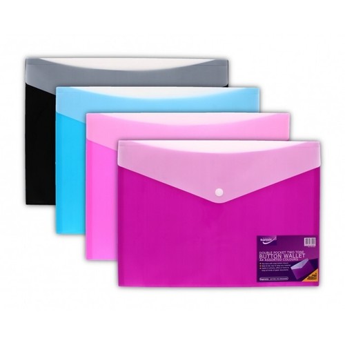 Plastic button wallets - button,
