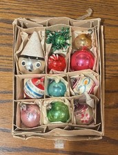 Box of Vintage Mercury Glass