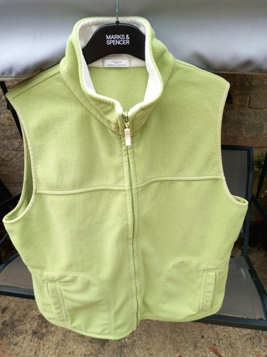 Ladies lime green zip - m&s,