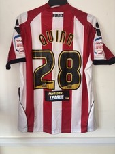 Sheffield United Match Worn 2010/11 Home Shirt- Stephen Quinn 28
