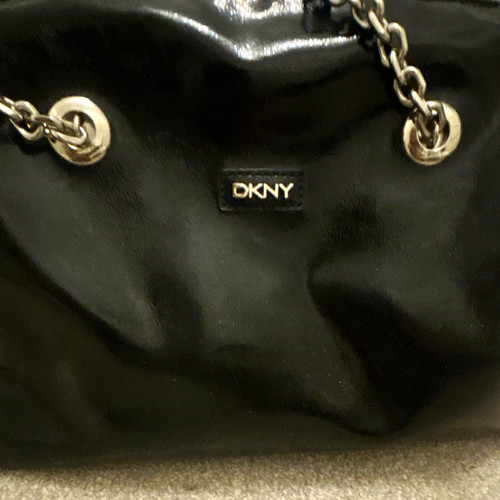 Dkny black leather shoulder - black,