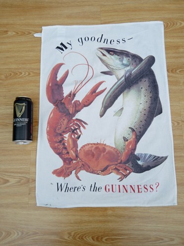 Guinness vintage tea towel - guinness,