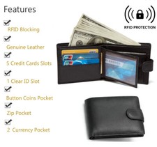 Mens Wallet RFID Blocking