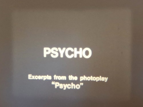 Psycho 1960 super w sound - psycho,