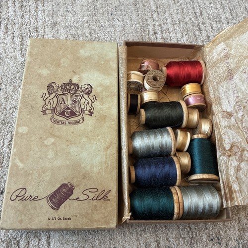 Vintage pure silk - silk, sewing