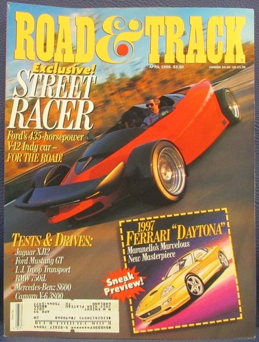 Road track magazine april - road,
