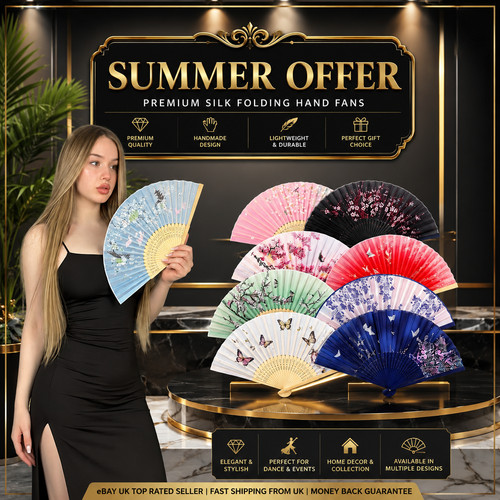 Vintage silk folding - folding, hand