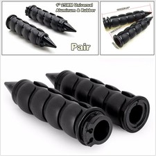 2 Pcs Black Aluminum + Rubber