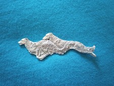 Borzoi Russian Wolfhound "Chase" Pin  17N Pewter Sight Hound Dog Jewelry by CAC