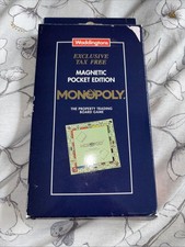Vintage Waddingtons Monopoly Magnetic Pocket Edition Travel Board Game 