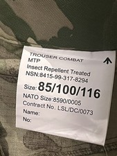 Brand New British Army Military Combat Trousers 85/100/116 