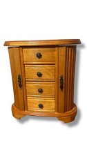 Vtg Wooden Double Wardrobe And