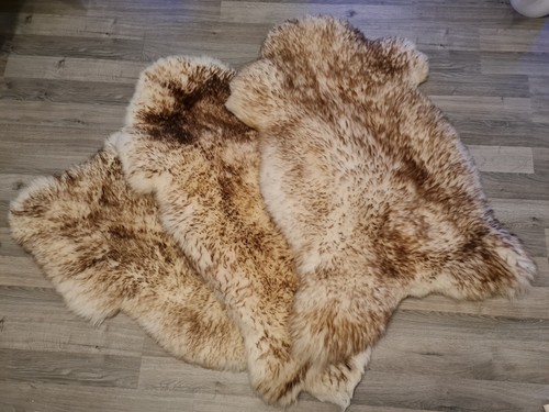 Genuine sheepskin rug - genuine, natural