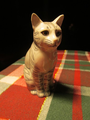 Quail pottery ceramic cat - pottery,