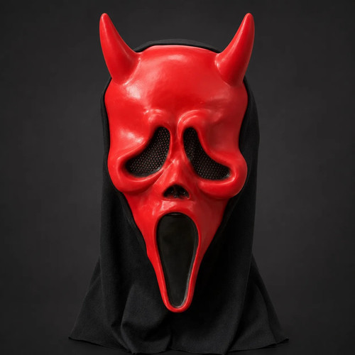 Scary horror ghost mask black - scary,