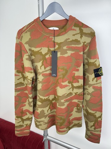 Stone island camo knit - stone,