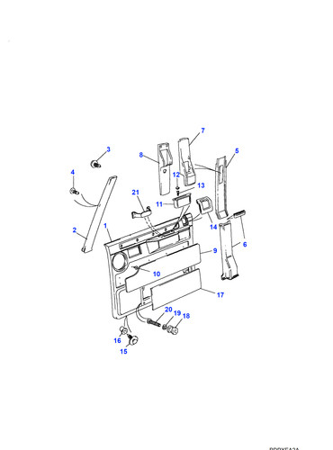 Land rover genuine pull pocket - land,