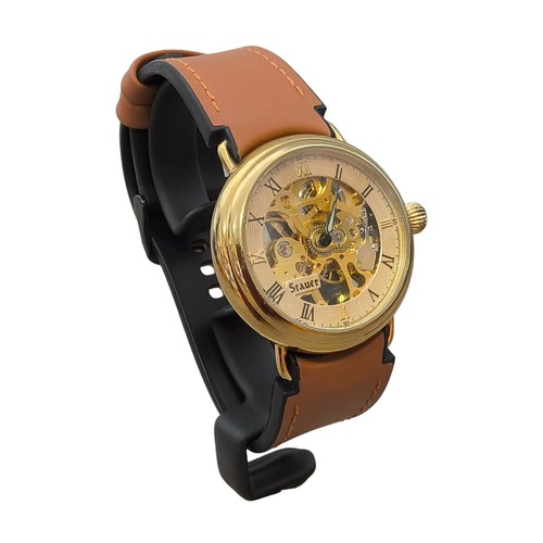 Stauer automatic skeleton gold - stauer,