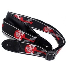 Gibson Guitar Bass Adjustable Thickened Printed Fabric Embroidery Leather Strap
