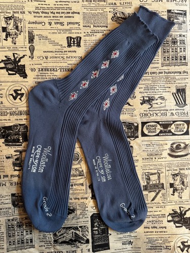 Men vintage blue patterned - men’s,