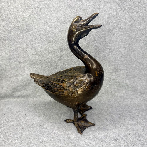 Meiji japan cast bronze iron - bronze,