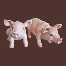Vintage Ceramic Pigs Figurine