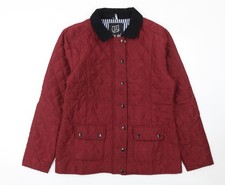 Urban Diva Women's Red Quilted Mid-Length Jacket XL
