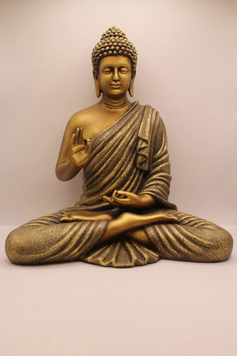 Resin buddha statue - resin,