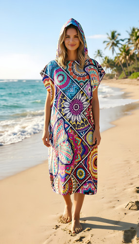 Hooded beach towel - hooded,