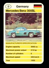 1 x info card Vintage car racer Mercedes Benz 300SL - R129