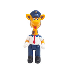 Toys R Us 1999 Geoffrey Giraffe Pilot Police Security &  PVC Action Figure