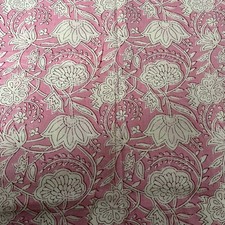 Pink & Cream Indian Block