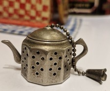 Antique Silver Metal Teapot