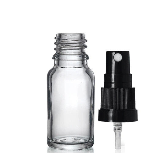 Clear glass spray bottle - clear,