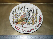 emma bridgewater red legged partridge game birds medium plate 22cm