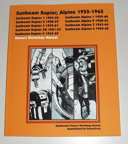Repair manual sunbeam alpine - repair,