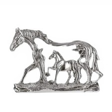 Silver Plated Double Horse