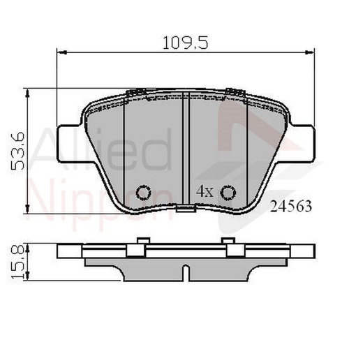 Brake pads set for touran - brake,