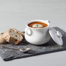 Porcelain Lidded Soup Bowl