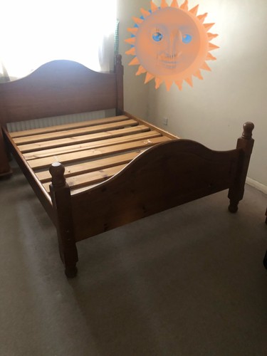 Solid pine bed frame - solid,